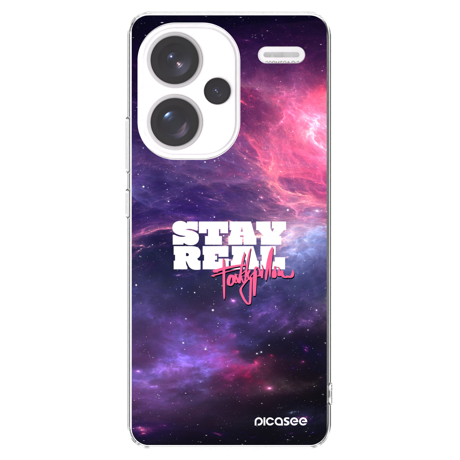 Picasee silikónový prehľadný obal pre Xiaomi Redmi Note 13 Pro+ 5G - Stay Real