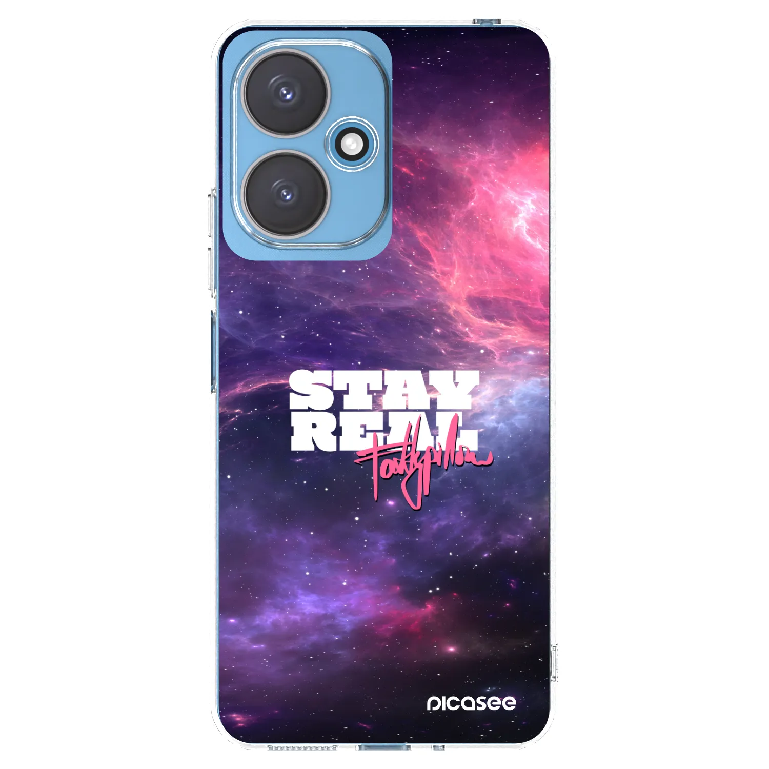 Picasee silikónový prehľadný obal pre Xiaomi Redmi 13C 5G - Stay Real