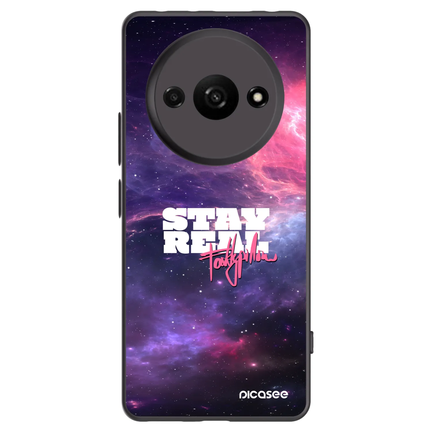 Picasee silikónový čierny obal pre Xiaomi Redmi A3 - Stay Real