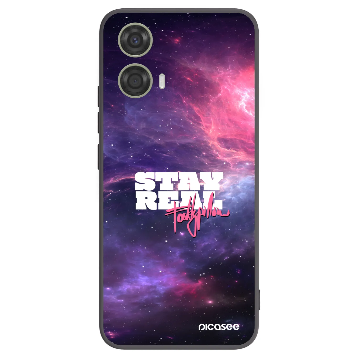 Picasee silikónový čierny obal pre Motorola Moto G24 - Stay Real