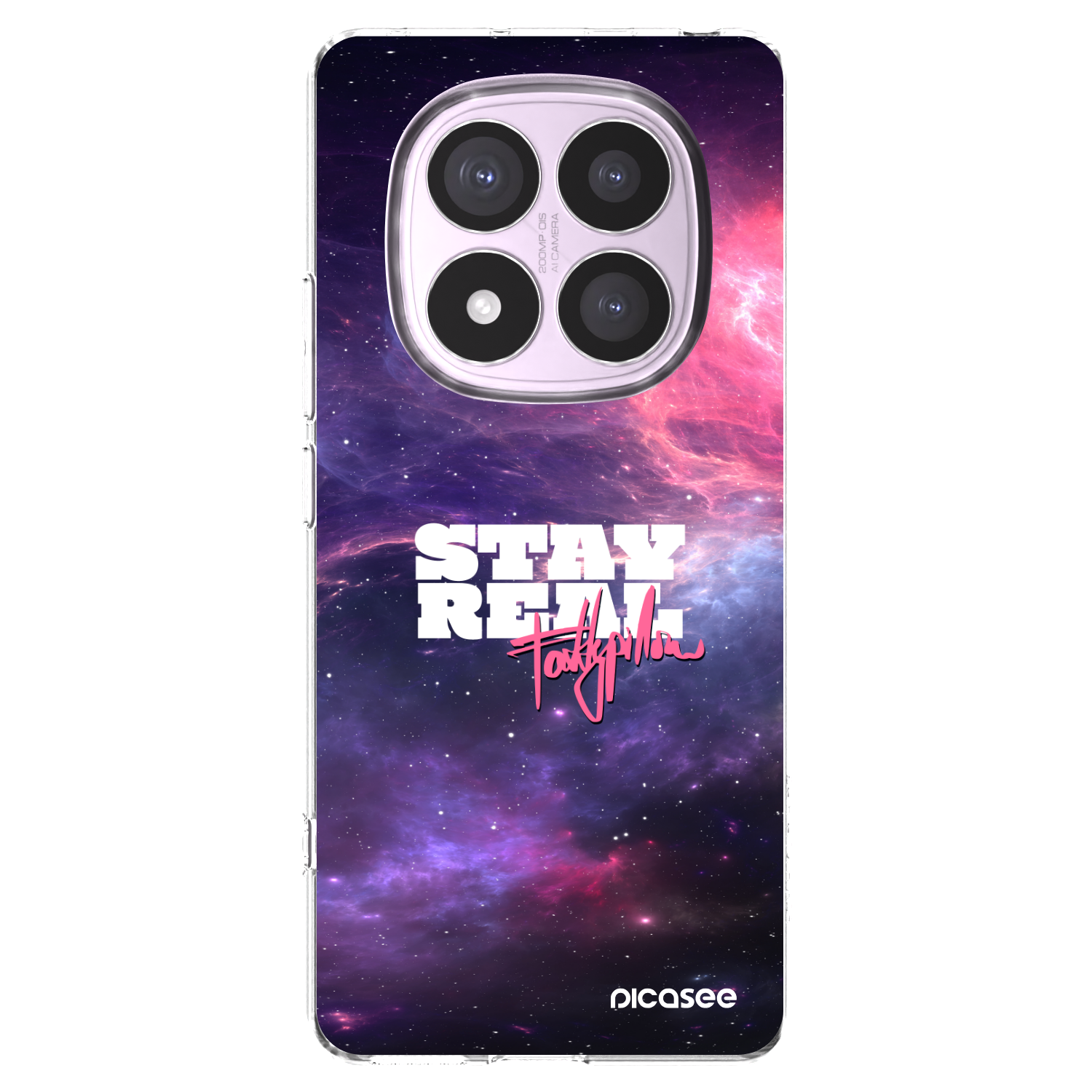 Silikónový prehľadný obal pre Xiaomi Redmi Note 14 Pro 5G - Stay Real