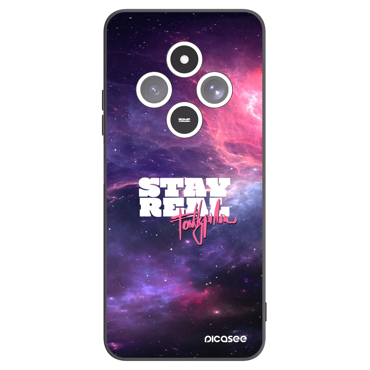 Picasee silikónový čierny obal pre Xiaomi Redmi 14C - Stay Real