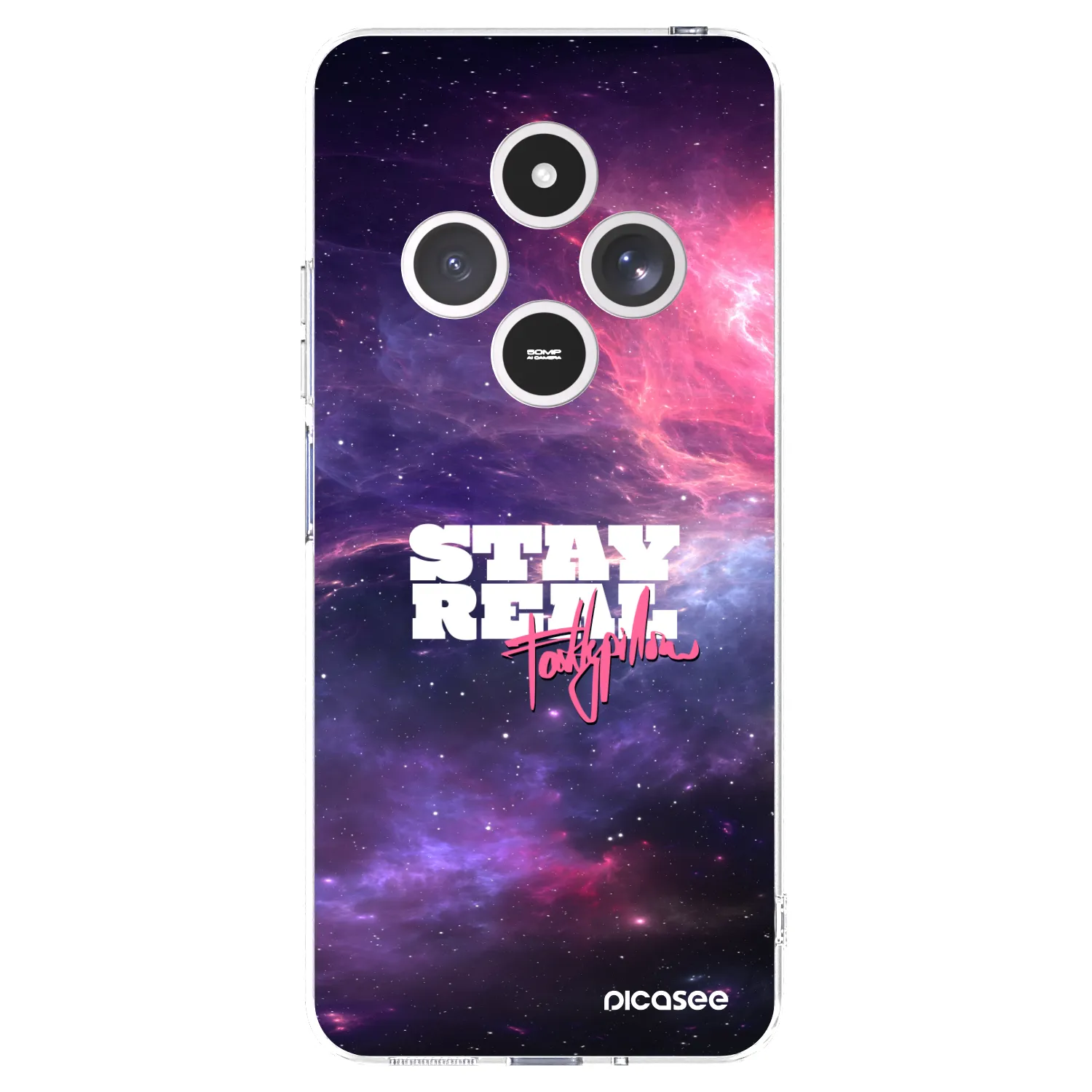 Picasee silikónový prehľadný obal pre Xiaomi Redmi 14C - Stay Real