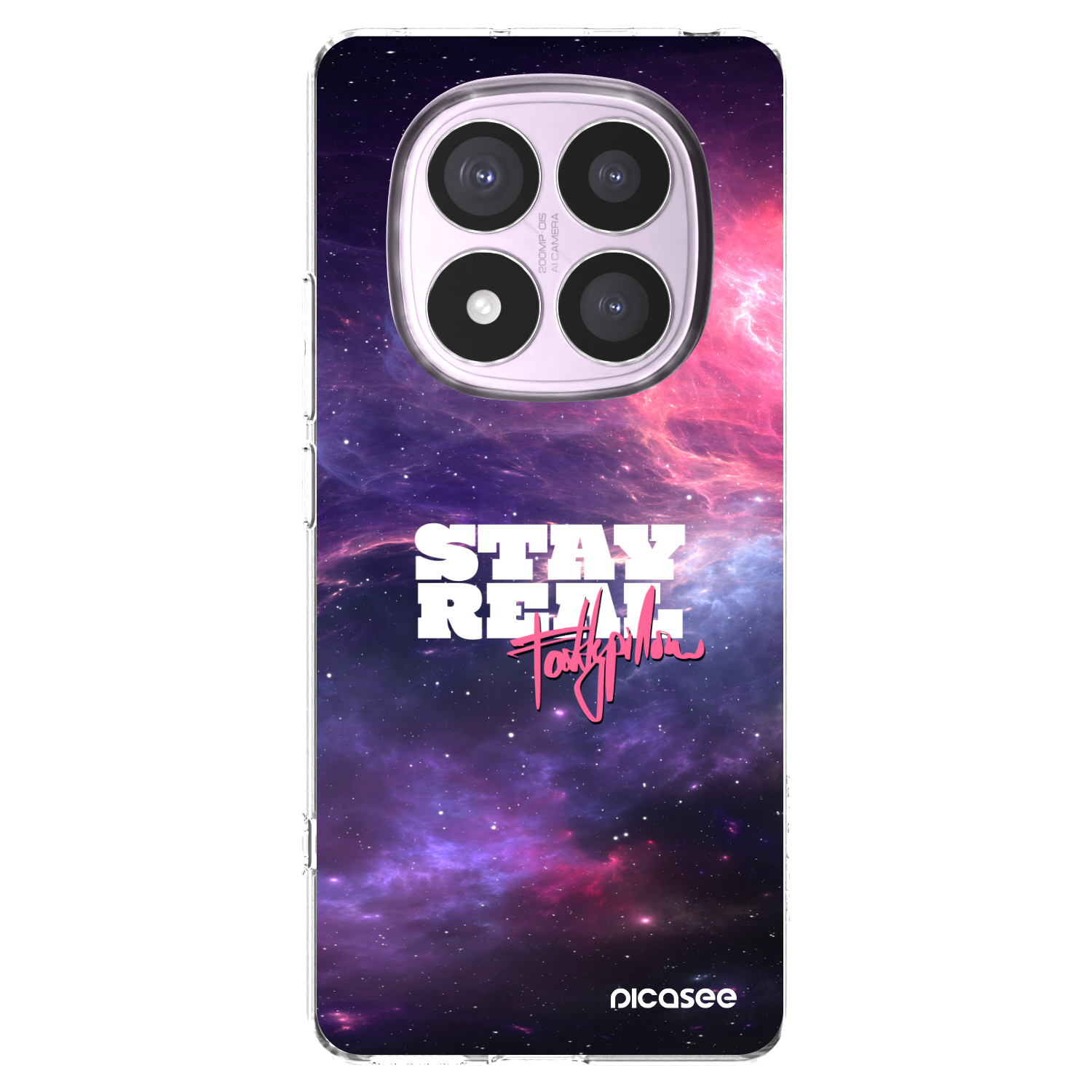 Silikónový prehľadný obal pre Xiaomi Redmi Note 14 Pro 4G - Stay Real