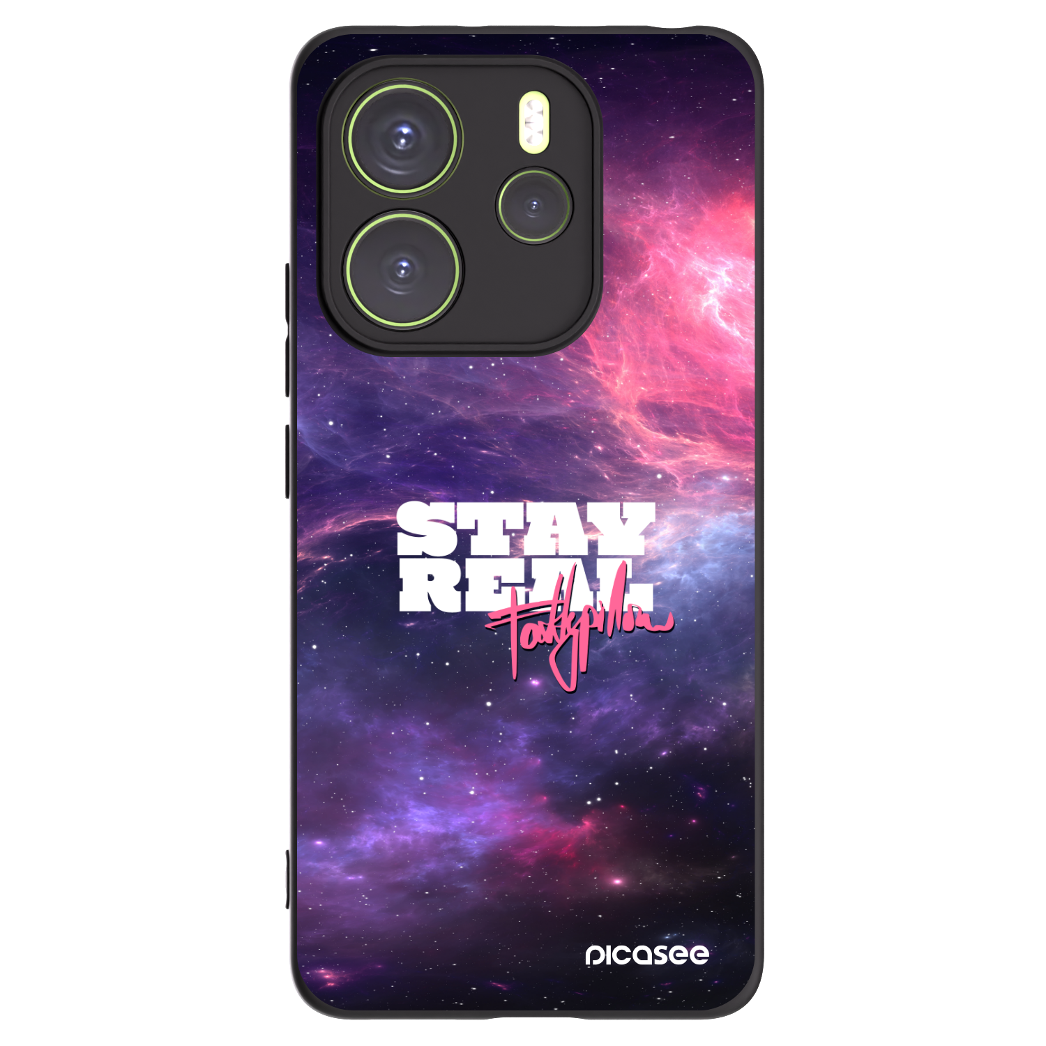 Picasee silikónový čierny obal pre Xiaomi Redmi Note 14 4G - Stay Real