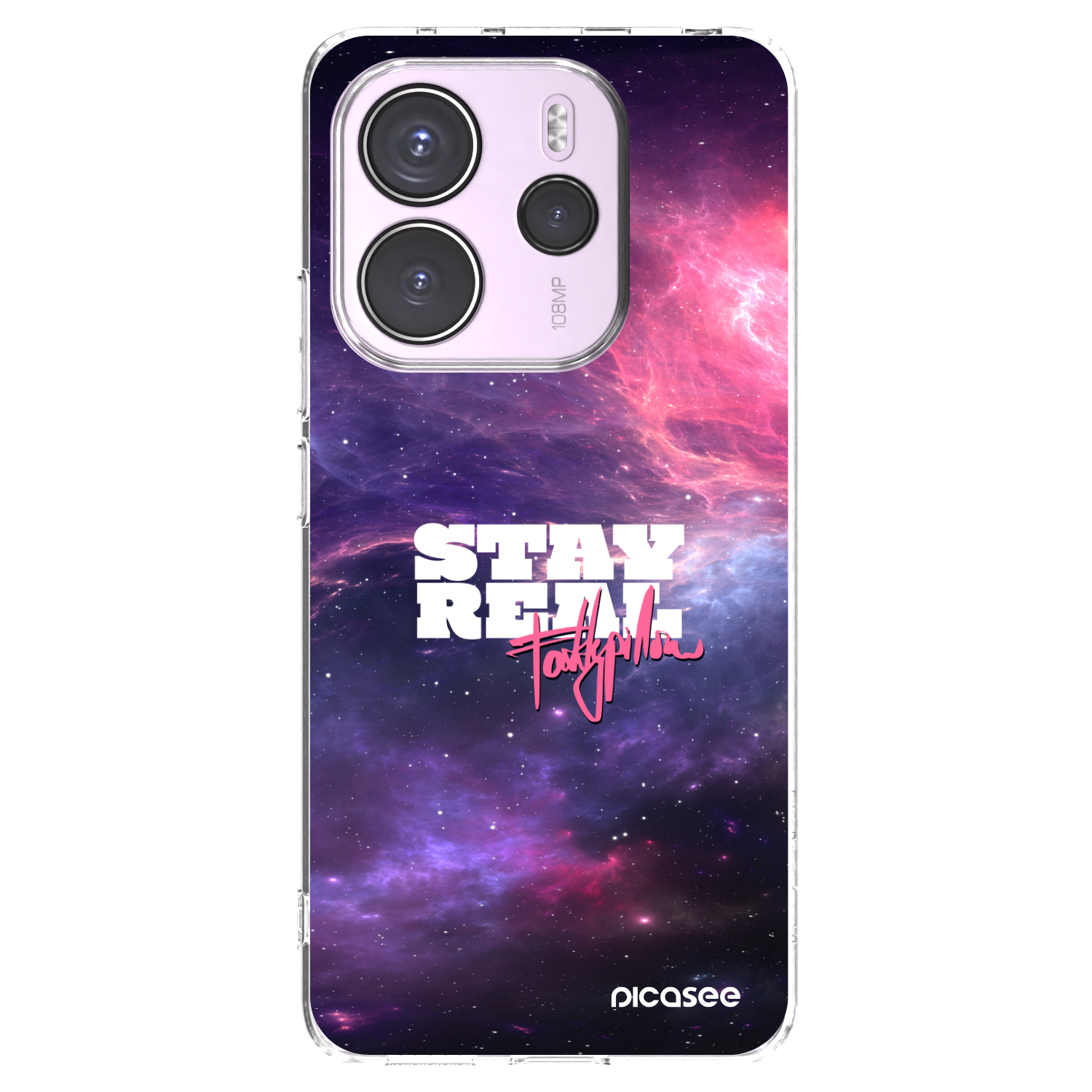 Picasee silikónový prehľadný obal pre Xiaomi Redmi Note 14 4G - Stay Real