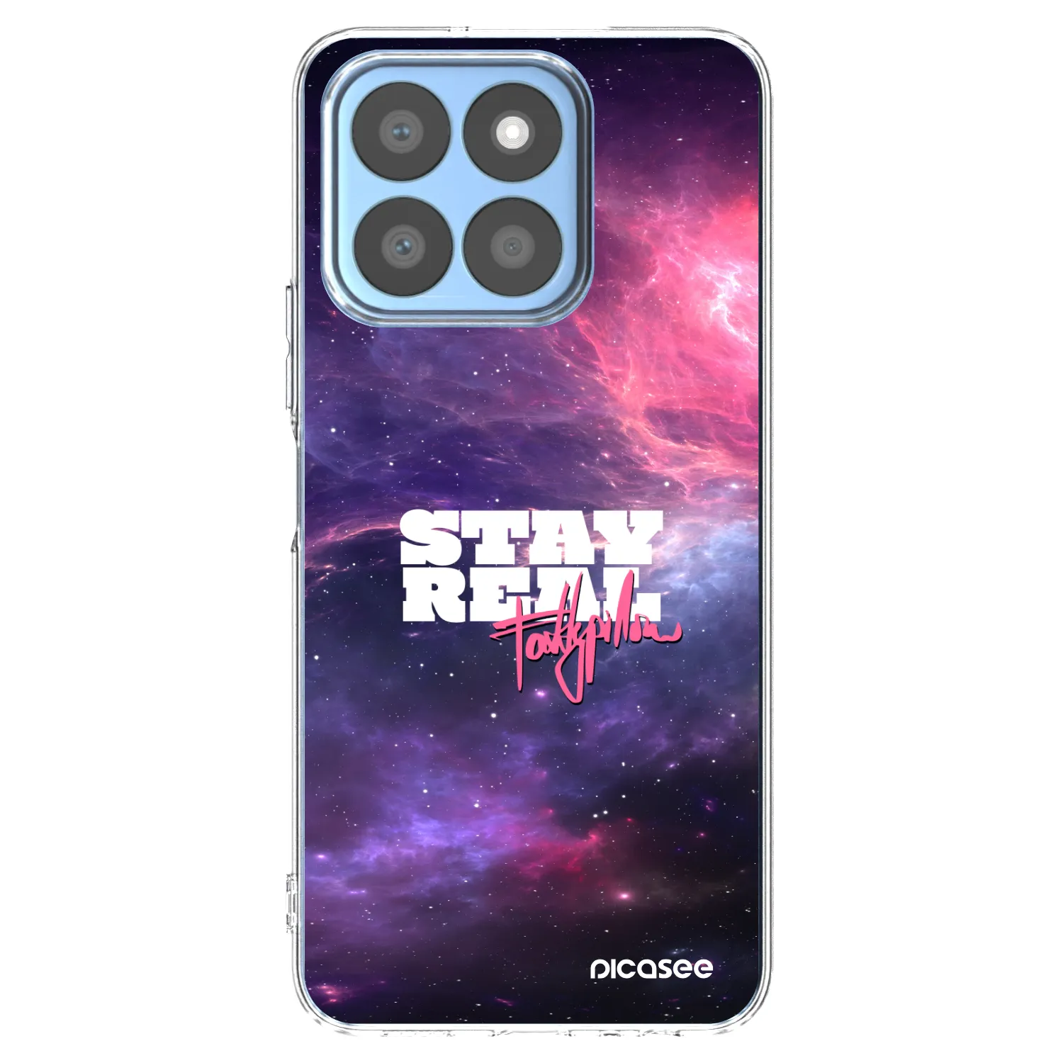 Picasee silikónový prehľadný obal pre Honor X8c - Stay Real