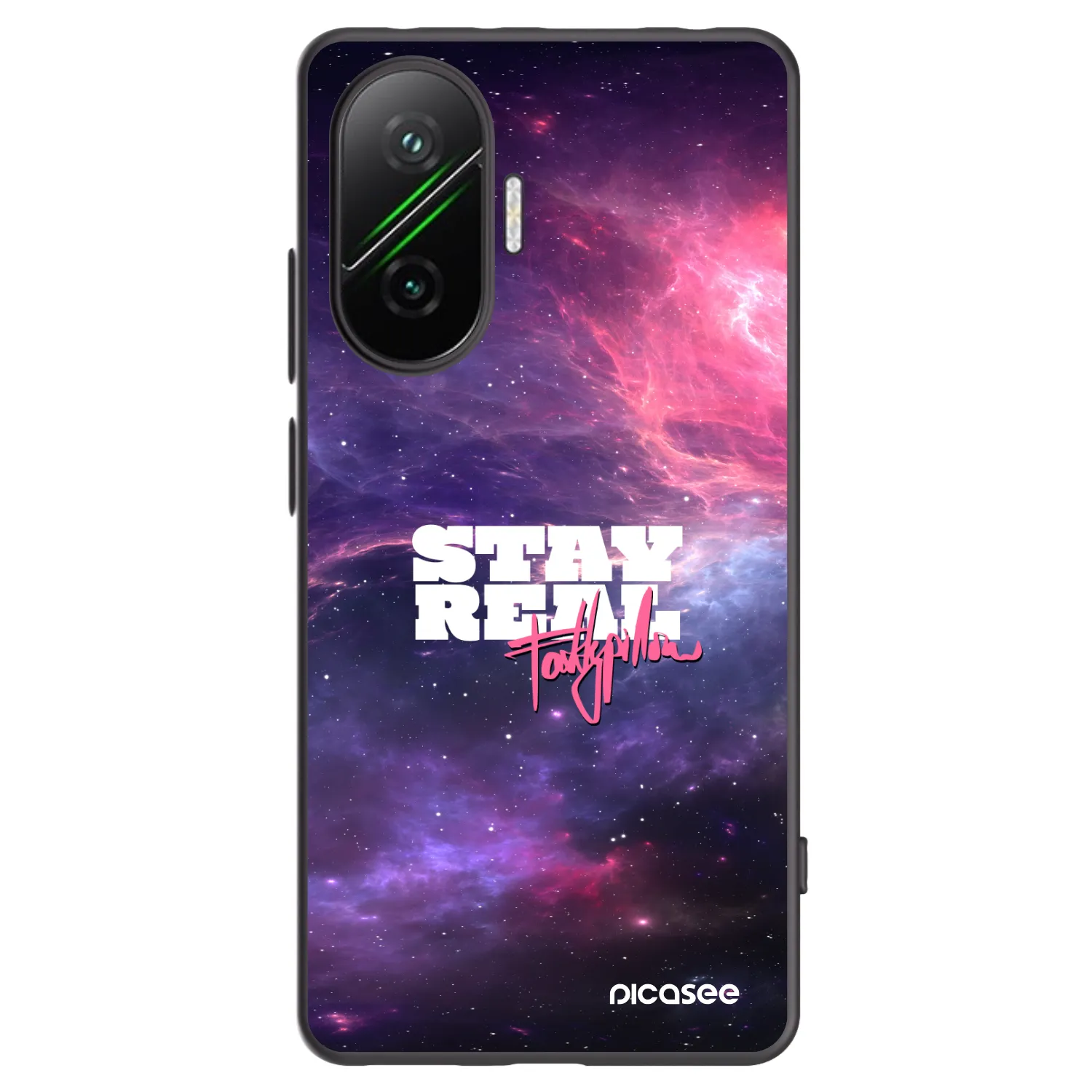 Silikónový čierny obal pre Xiaomi Poco F7 Pro 5G - Stay Real