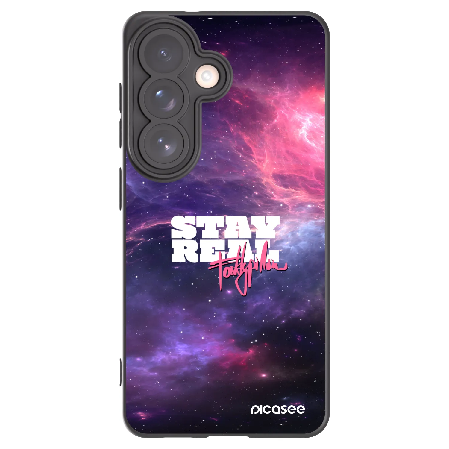Picasee silikónový čierny obal pre Samsung Galaxy S26 - Stay Real