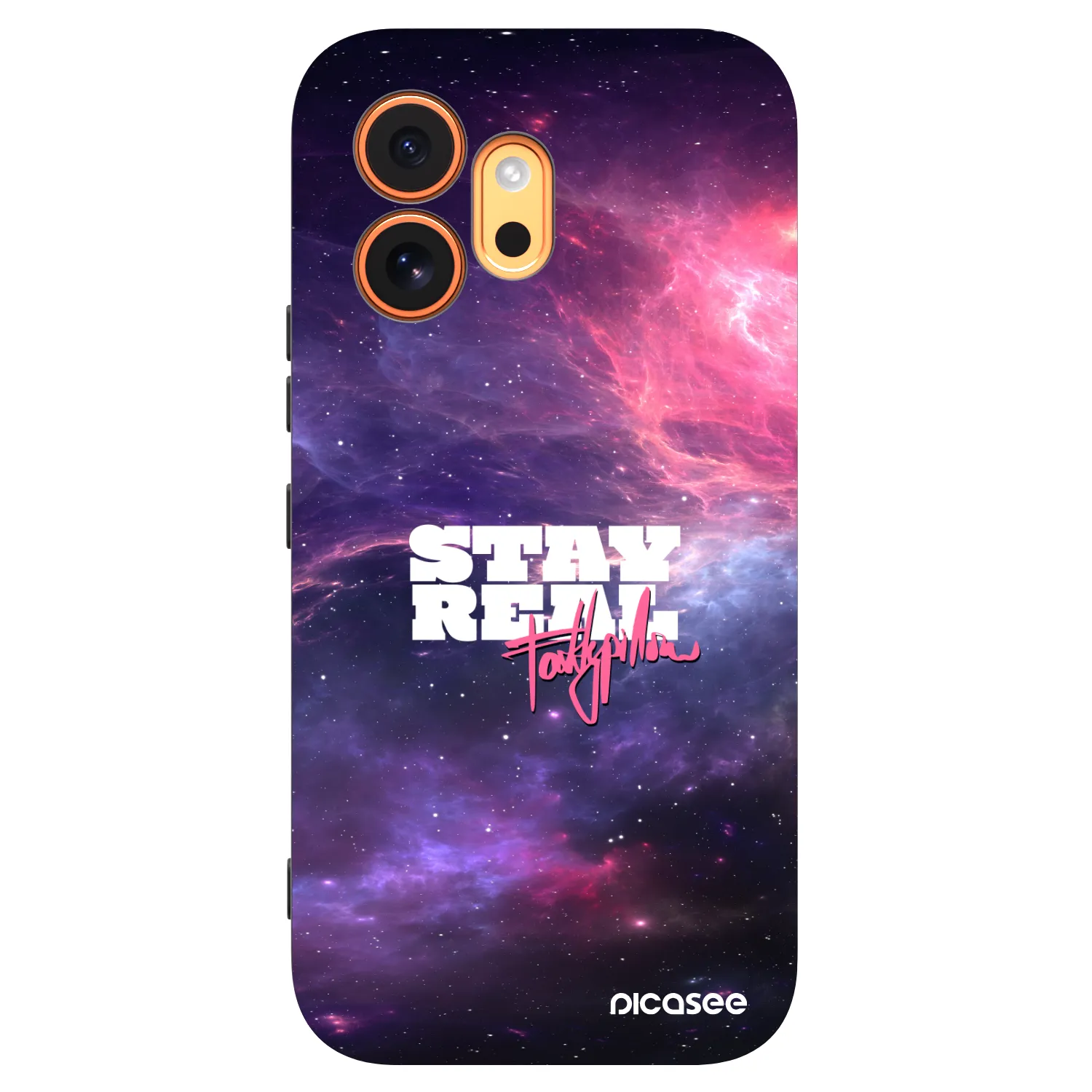 Picasee silikónový čierny obal pre Honor 600 - Stay Real