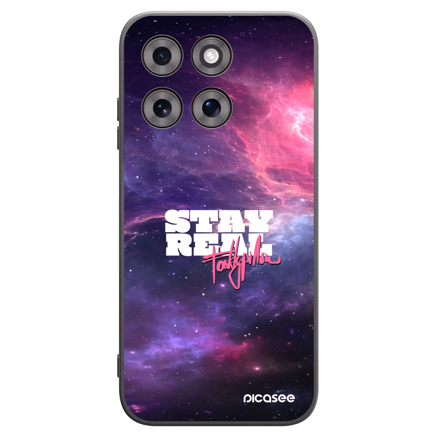 Picasee silikónový čierny obal pre Motorola Moto G77 - Stay Real