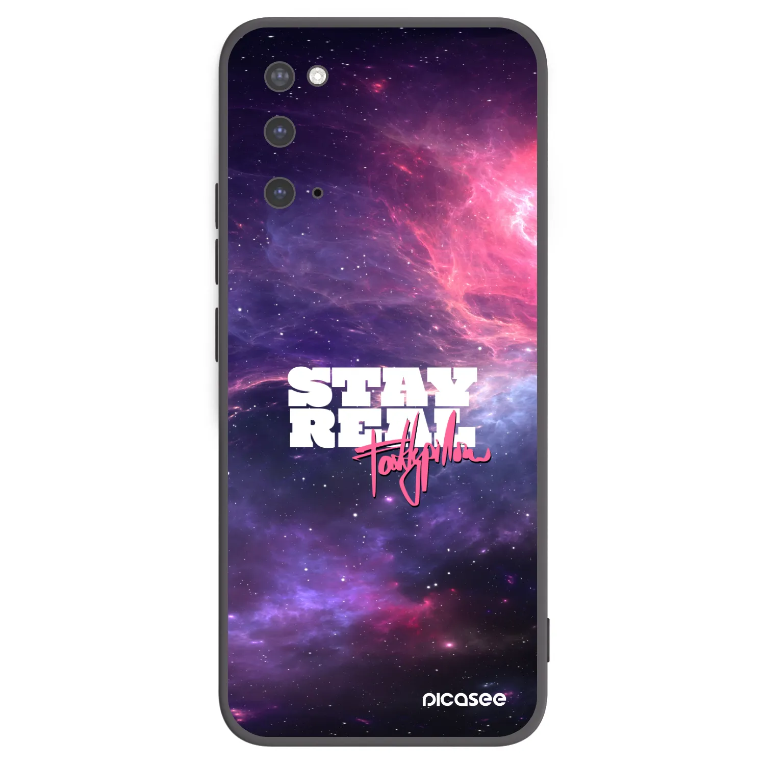 Picasee silikónový čierny obal pre Samsung Galaxy S20 G980F - Stay Real