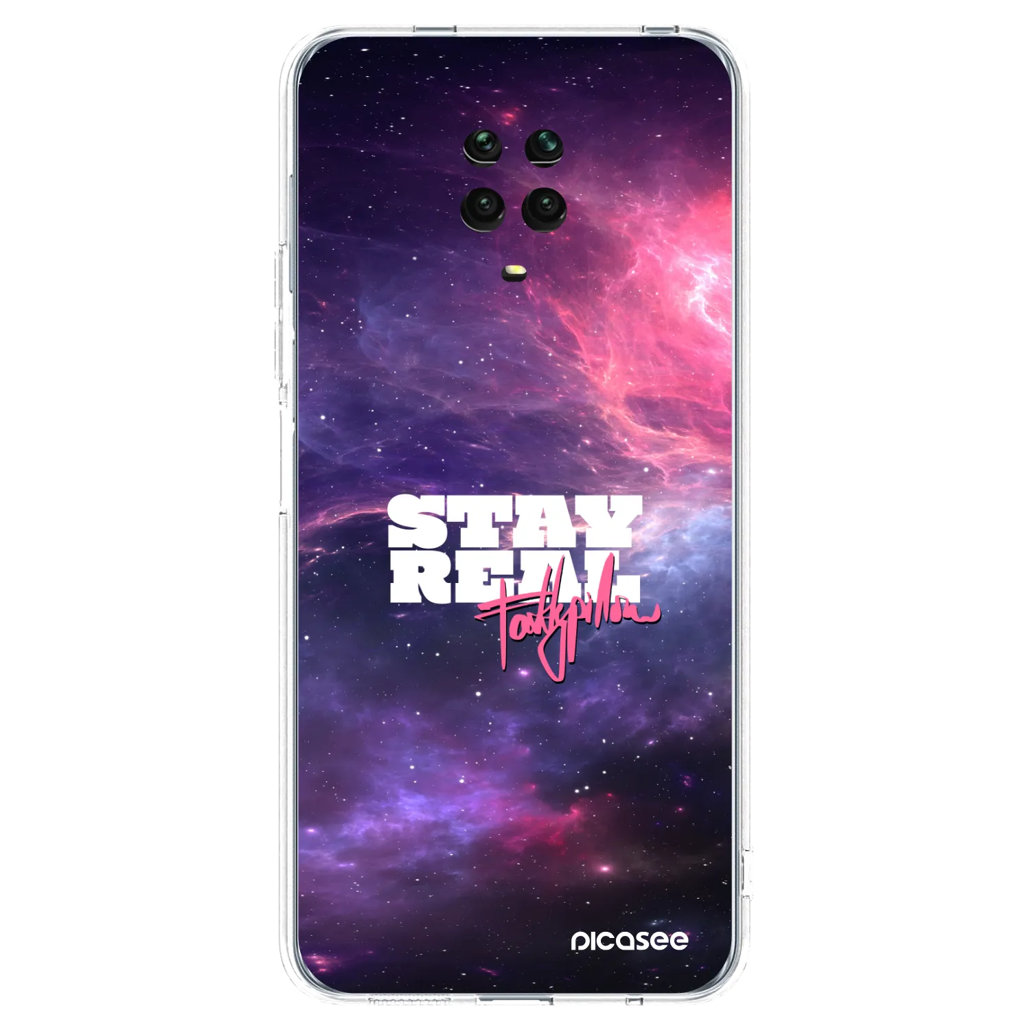 Picasee silikónový prehľadný obal pre Xiaomi Redmi Note 9S - Stay Real