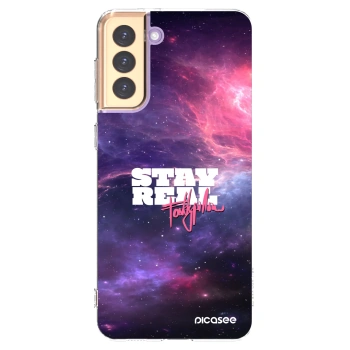 Picasee silikónový prehľadný obal pre Samsung Galaxy S21+ 5G G996F - Stay Real