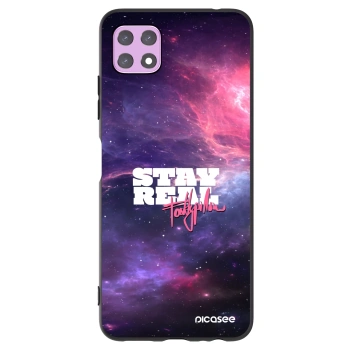 Picasee silikónový čierny obal pre Samsung Galaxy A22 A226B 5G - Stay Real