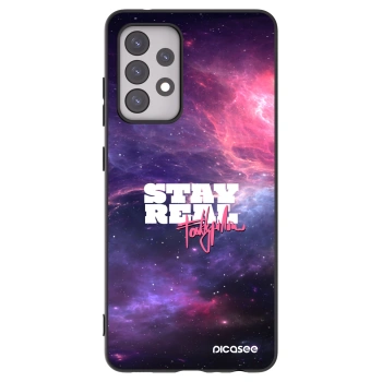 Picasee silikónový čierny obal pre Samsung Galaxy A52s 5G A528B - Stay Real