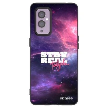 Picasee silikónový čierny obal pre OnePlus 9 - Stay Real