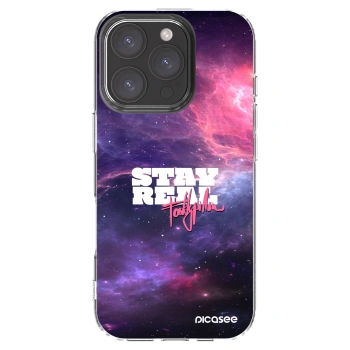 Picasee silikónový prehľadný obal pre Apple iPhone 16 Pro - Stay Real