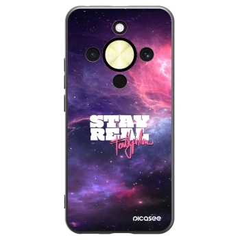 Picasee silikónový čierny obal pre Honor Magic8 Lite 5G - Stay Real