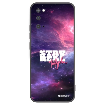 Picasee silikónový čierny obal pre Samsung Galaxy S20 G980F - Stay Real