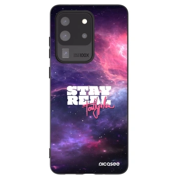 Picasee silikónový čierny obal pre Samsung Galaxy S20 Ultra 5G G988F - Stay Real