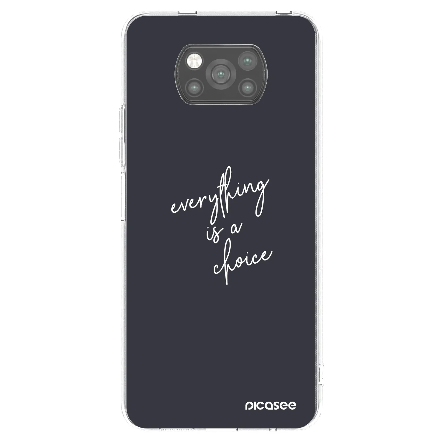 Picasee silikónový čierny obal pre Xiaomi Poco X3 - Všetko je na tebe
