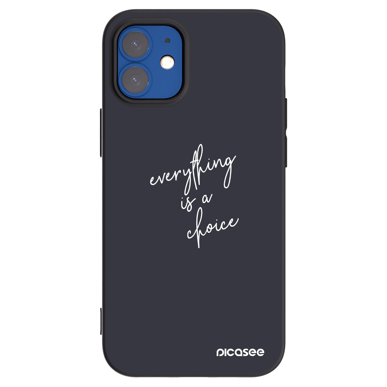 Silikónový čierny obal pre Apple iPhone 12 mini - Všetko je na tebe