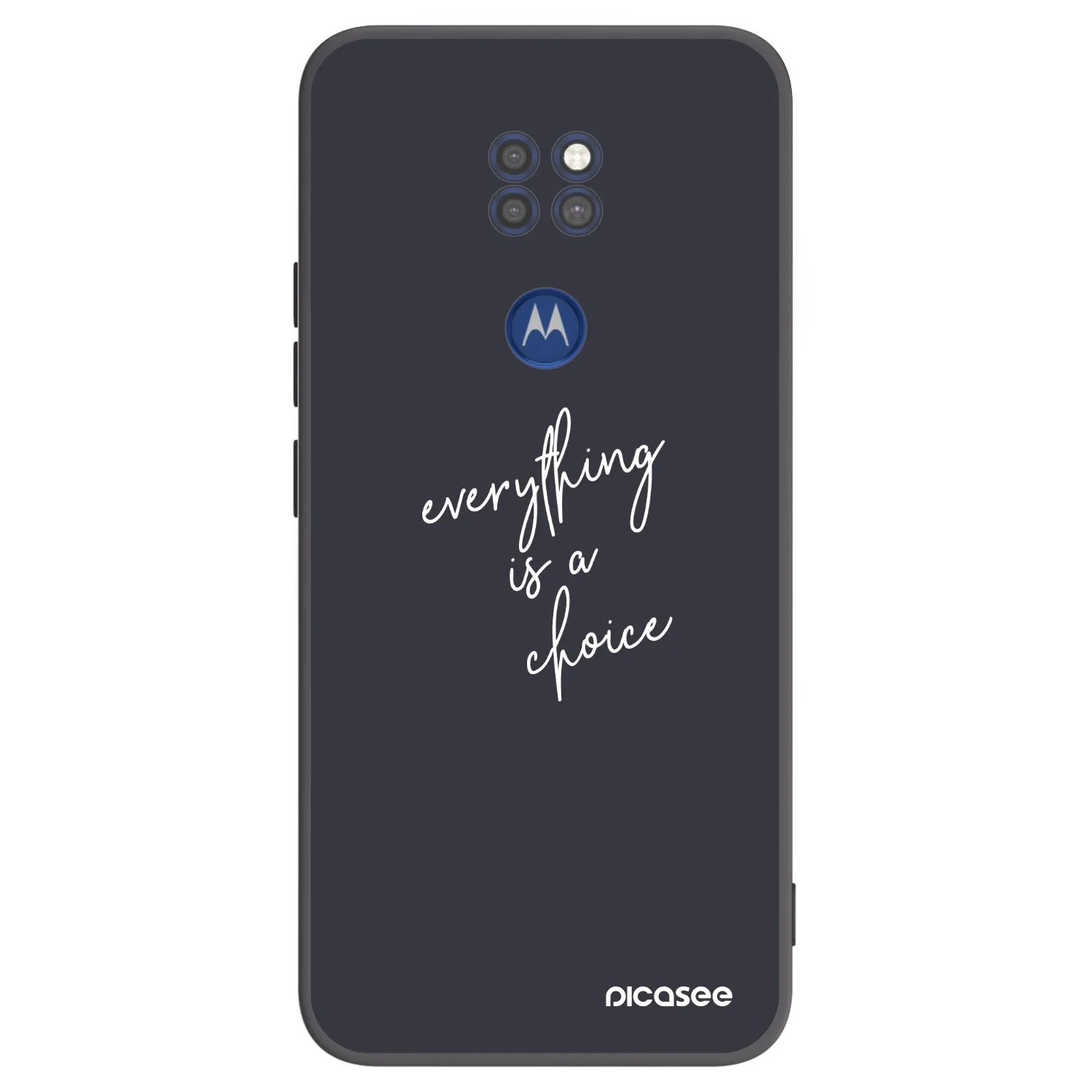 Picasee silikónový čierny obal pre Motorola Moto G9 Play - Všetko je na tebe