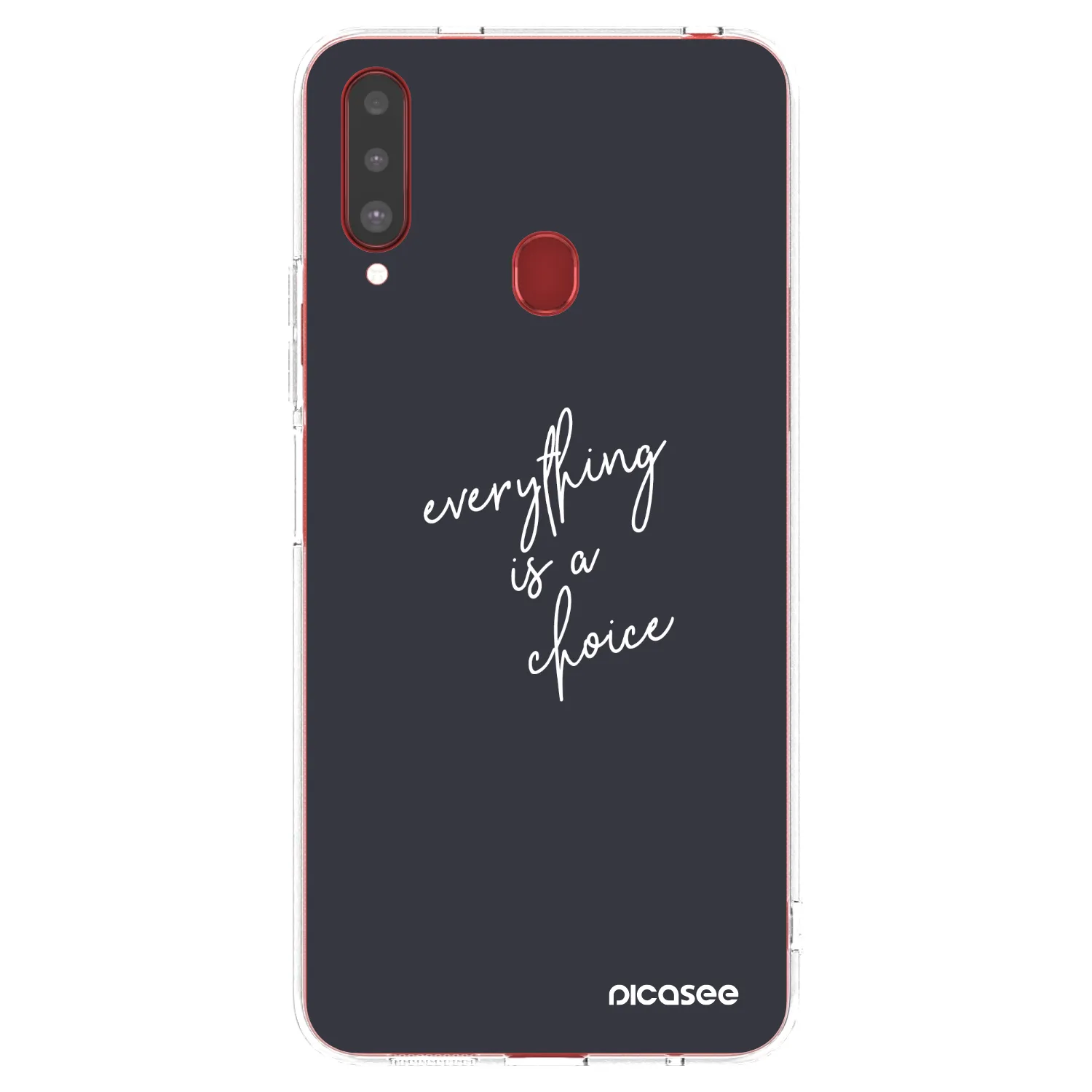 Picasee silikónový prehľadný obal pre Samsung Galaxy A20s - Všetko je na tebe