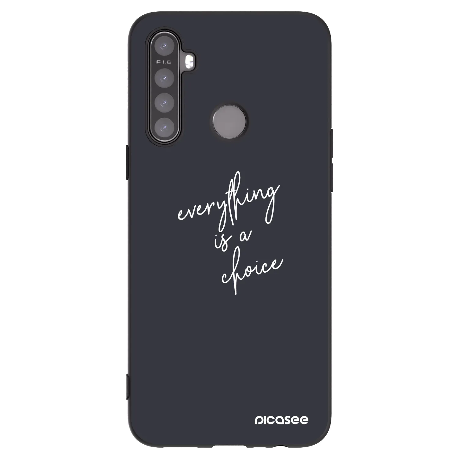 Picasee silikónový čierny obal pre Realme 5 - Všetko je na tebe