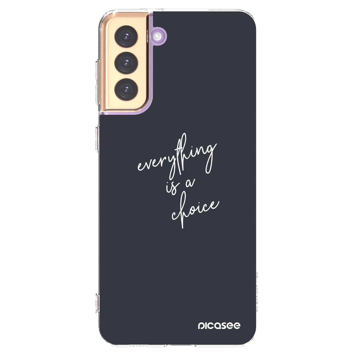 Picasee silikónový prehľadný obal pre Samsung Galaxy S21+ 5G G996F - Všetko je na tebe