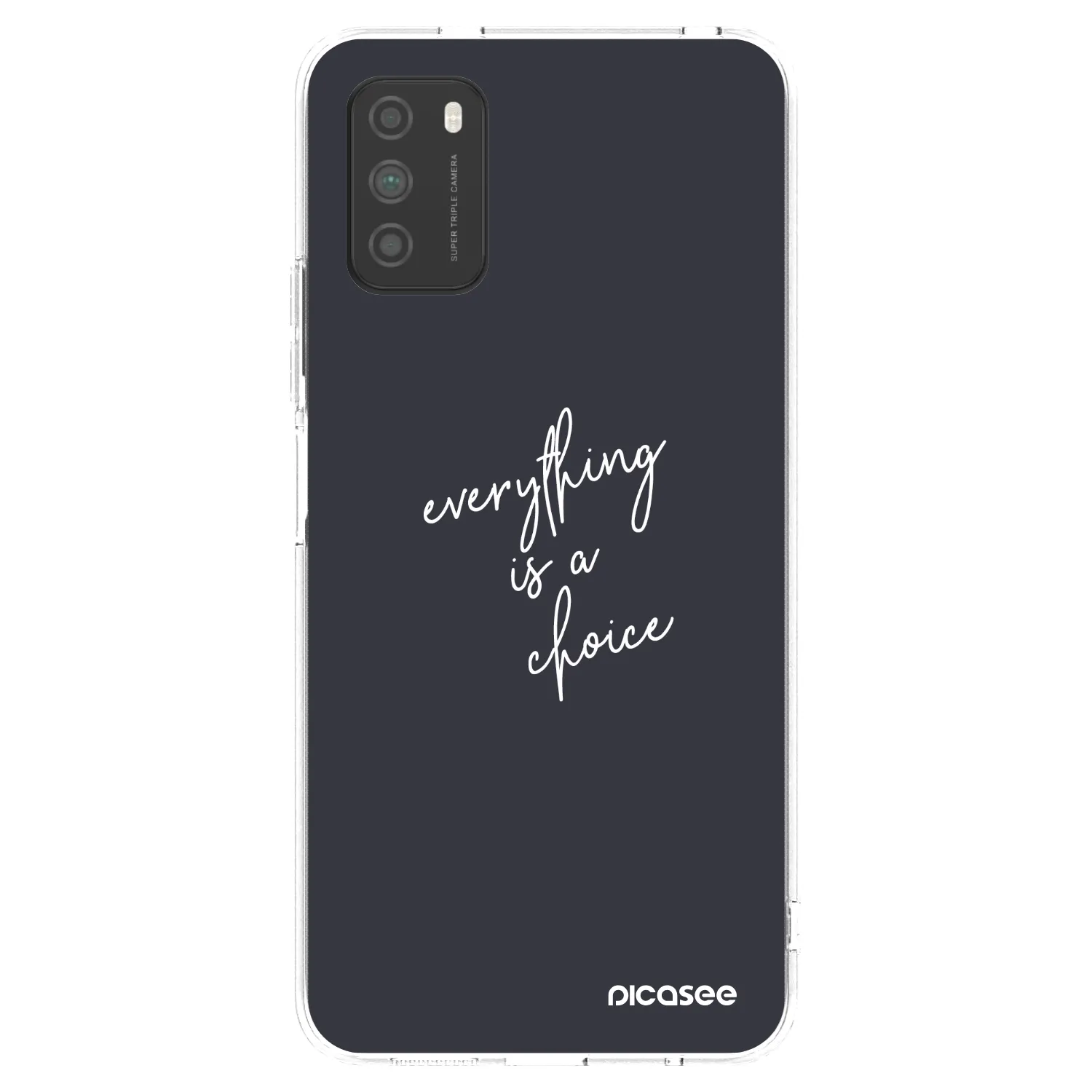 Picasee silikónový prehľadný obal pre Xiaomi Poco M3 - Všetko je na tebe