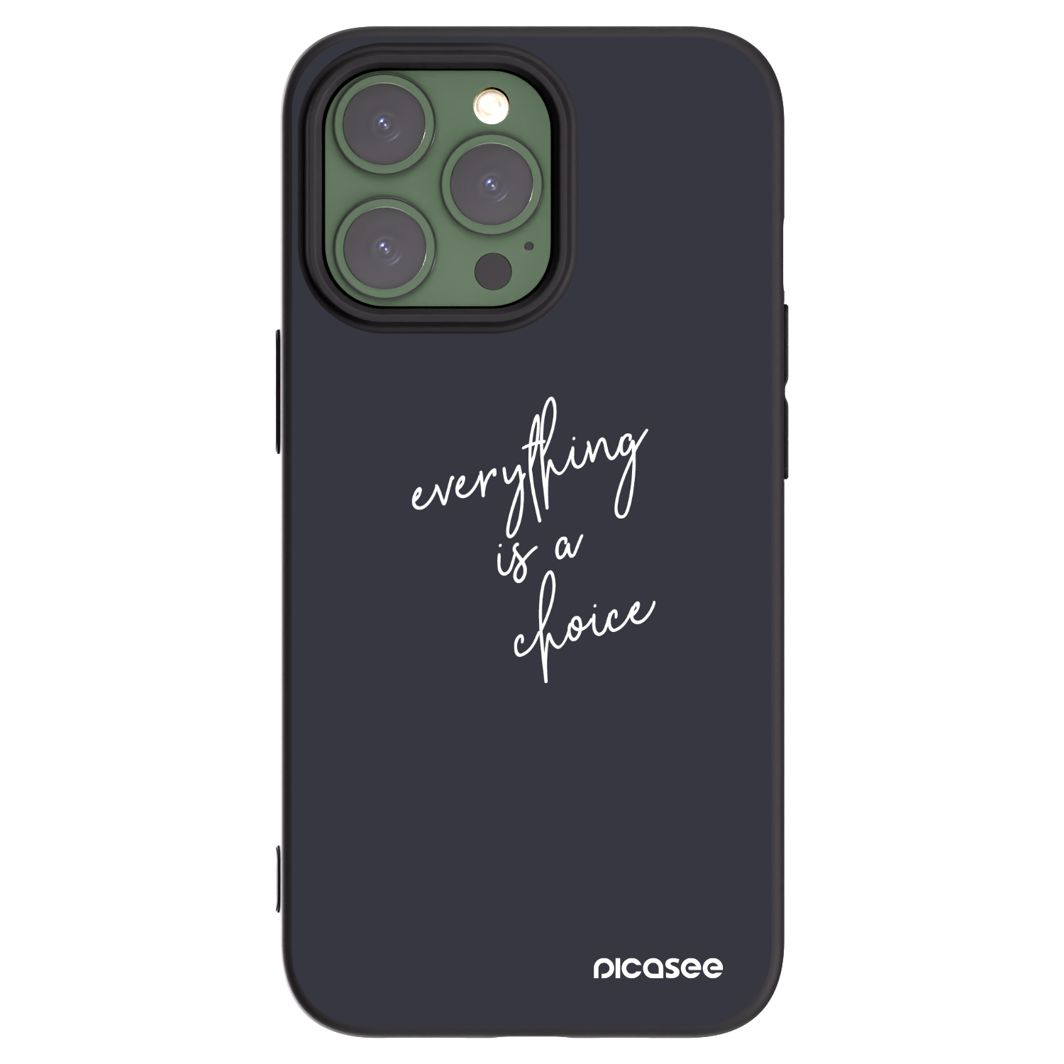 Picasee silikónový čierny obal pre Apple iPhone 13 Pro - Všetko je na tebe
