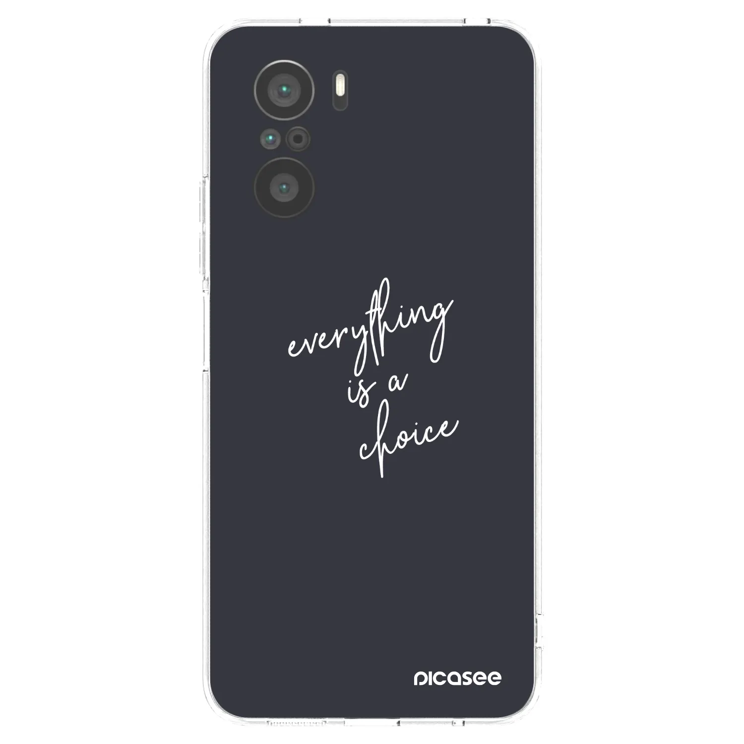 Picasee silikónový prehľadný obal pre Xiaomi Poco F3 - Všetko je na tebe
