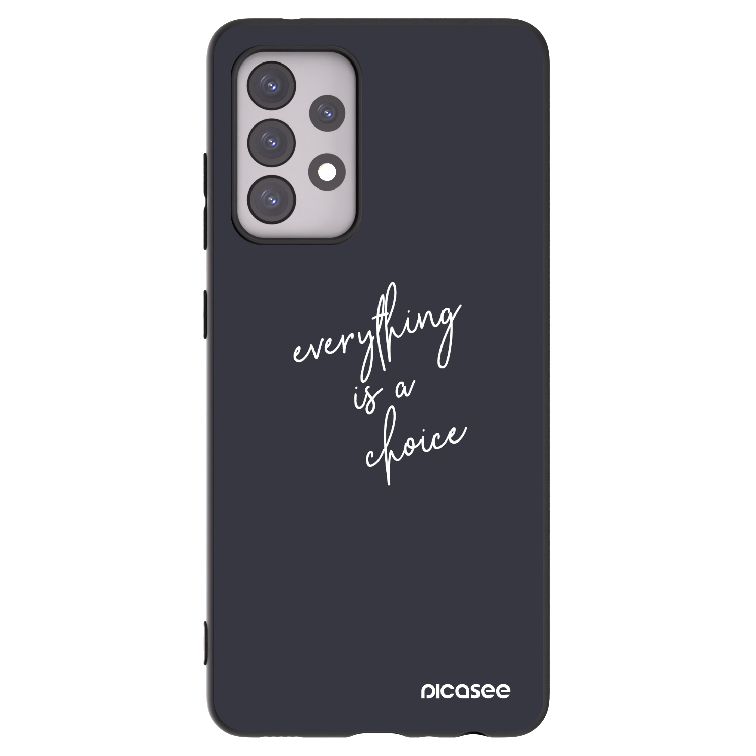 Picasee silikónový čierny obal pre Samsung Galaxy A52s 5G A528B - Všetko je na tebe