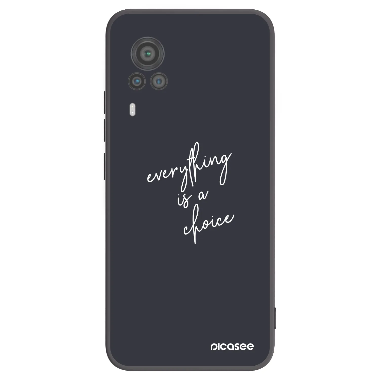 Picasee silikónový čierny obal pre Vivo X60 Pro 5G - Všetko je na tebe