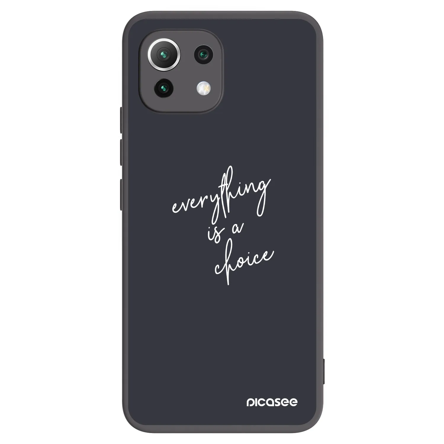 Picasee silikónový čierny obal pre Xiaomi 11 Lite 5G NE - Všetko je na tebe