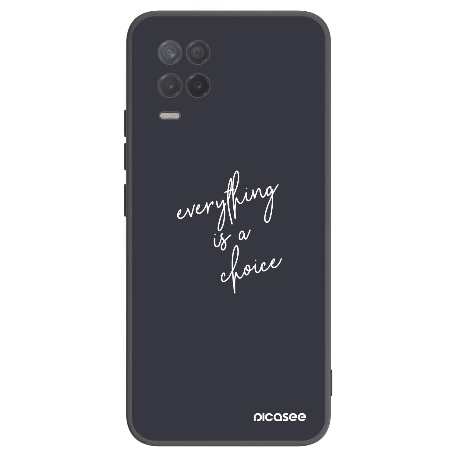 Picasee silikónový čierny obal pre Realme 8 5G - Všetko je na tebe
