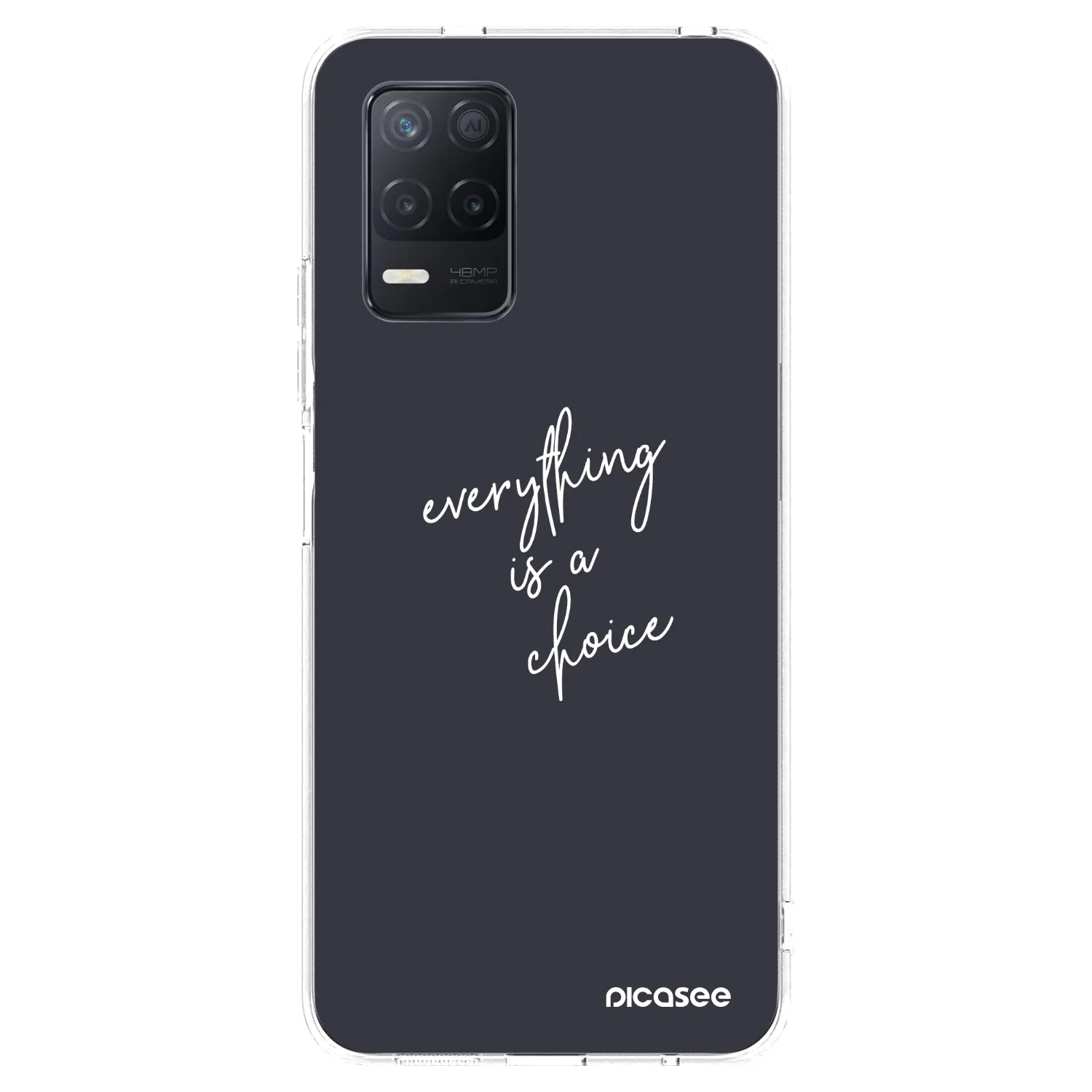 Picasee silikónový prehľadný obal pre Realme 8 5G - Všetko je na tebe