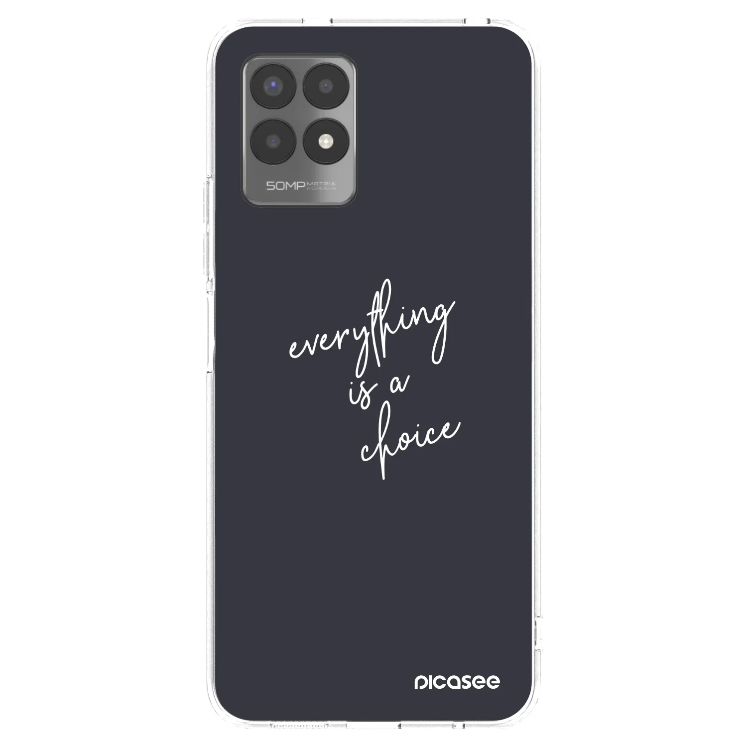 Silikónový prehľadný obal pre Realme 8i - Všetko je na tebe