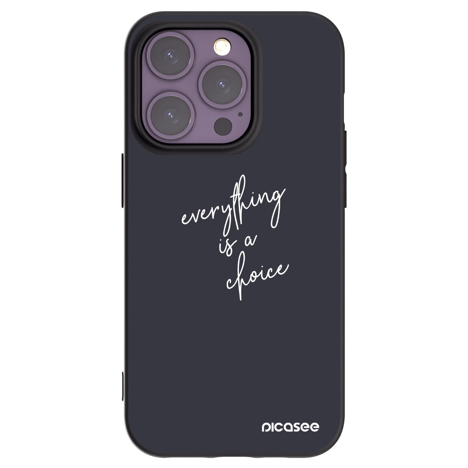 Silikónový čierny obal pre Apple iPhone 14 Pro - Všetko je na tebe