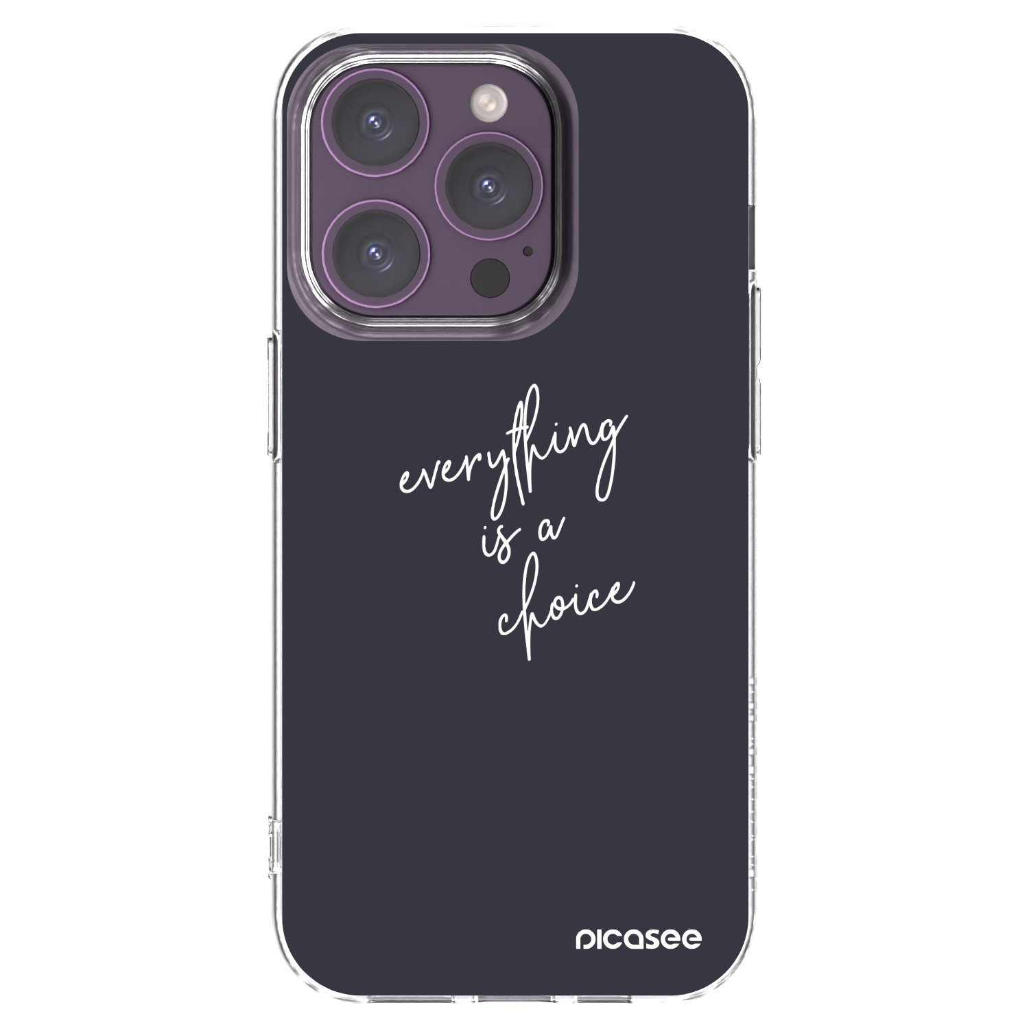 Silikónový prehľadný obal pre Apple iPhone 14 Pro - Všetko je na tebe