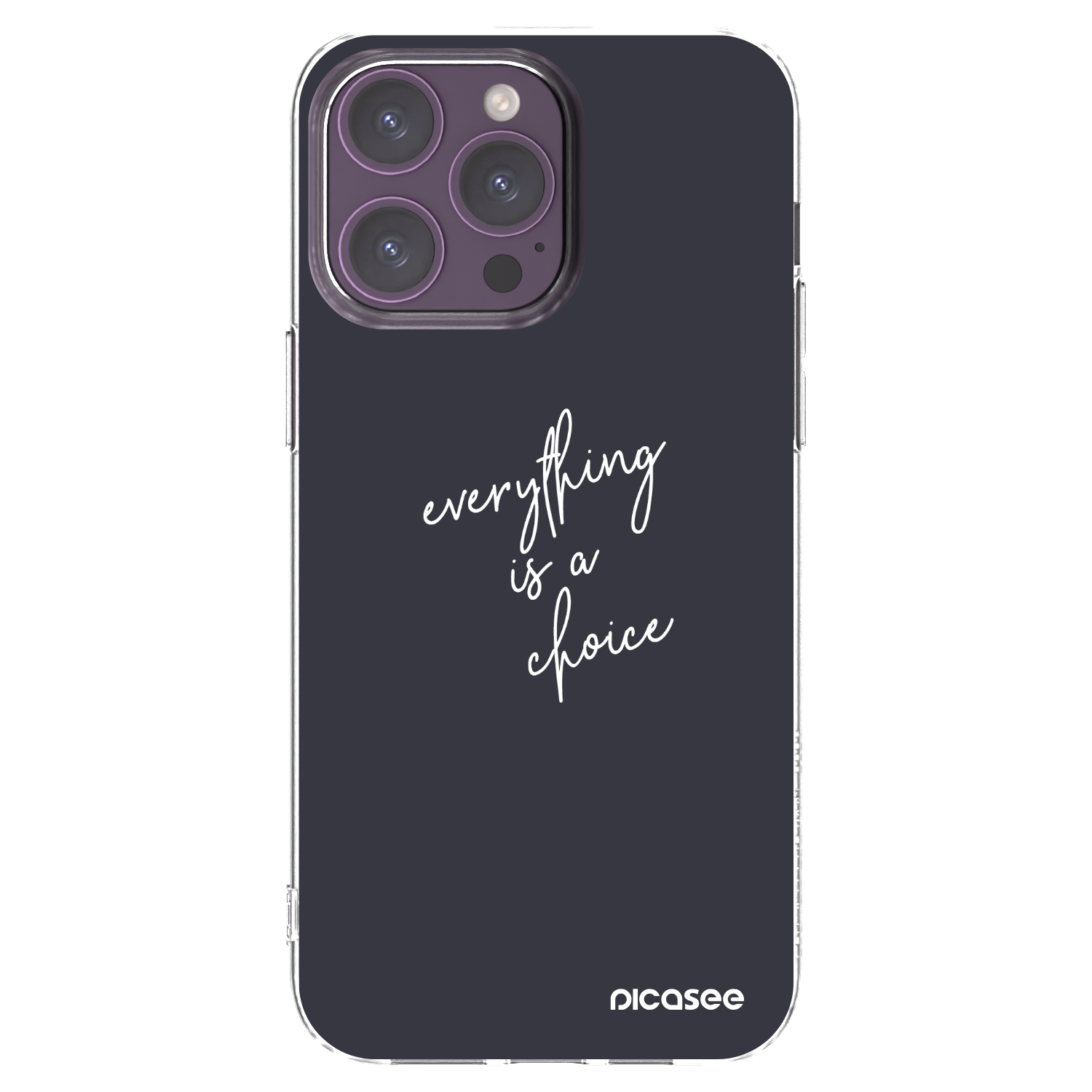 Picasee silikónový prehľadný obal pre Apple iPhone 14 Pro Max - Všetko je na tebe