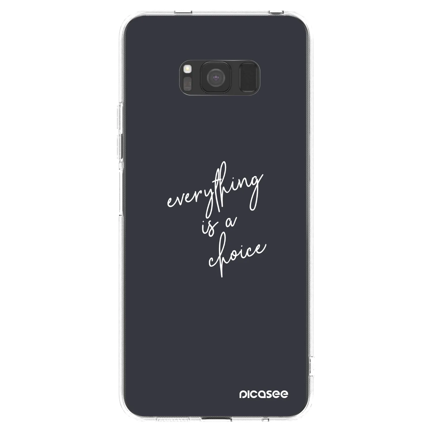 Picasee silikónový prehľadný obal pre Samsung Galaxy S8 G950F - Všetko je na tebe