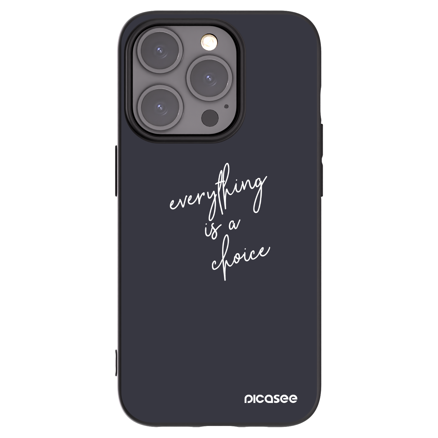 Silikónový čierny obal pre Apple iPhone 15 Pro - Všetko je na tebe