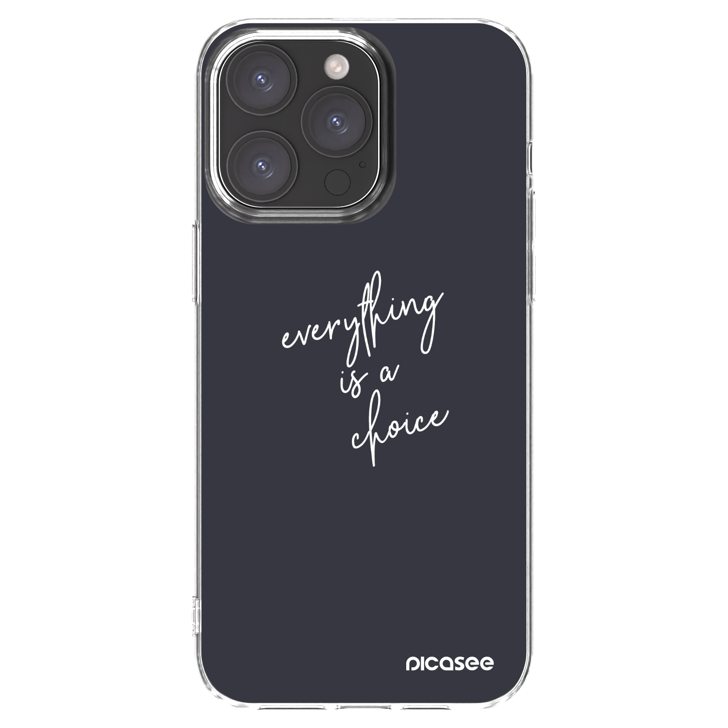 Picasee silikónový prehľadný obal pre Apple iPhone 15 Pro Max - Všetko je na tebe