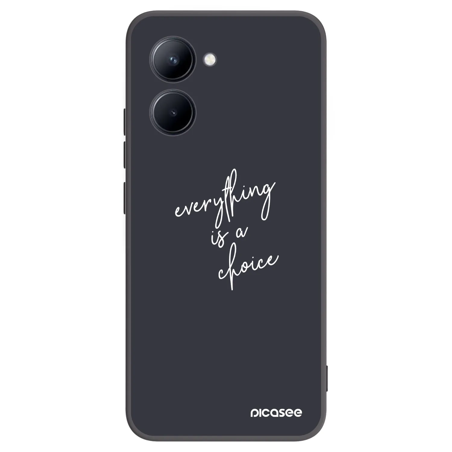 Picasee silikónový čierny obal pre Realme C33 (2023) - Všetko je na tebe