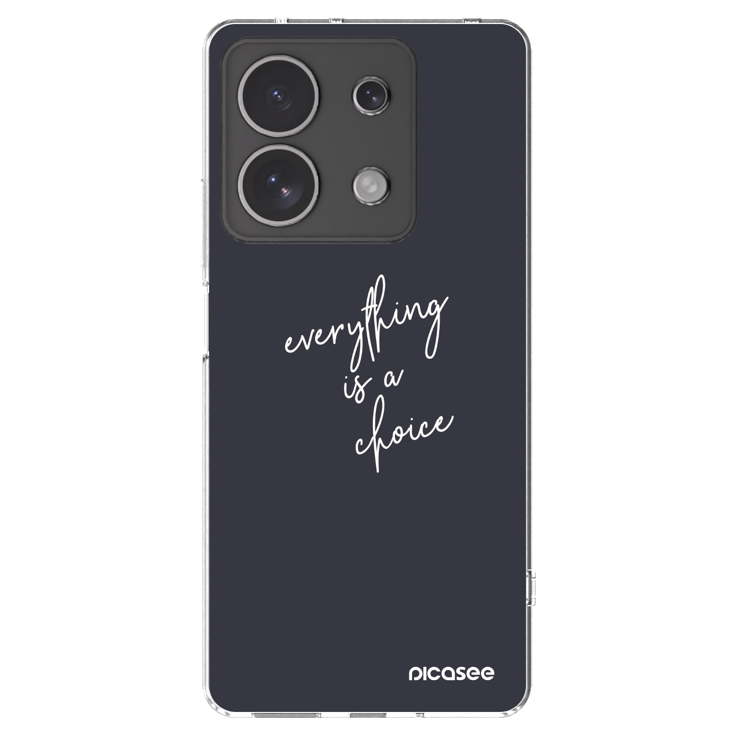 Picasee silikónový prehľadný obal pre Xiaomi Redmi Note 13 4G - Všetko je na tebe