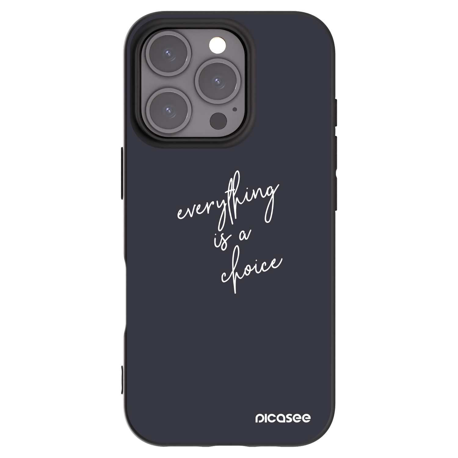 Picasee silikónový čierny obal pre Apple iPhone 16 Pro - Všetko je na tebe