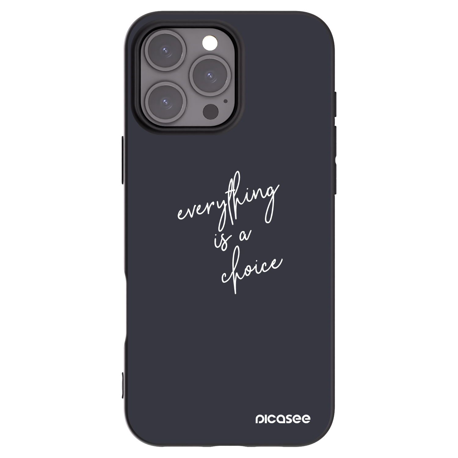 Silikónový čierny obal pre Apple iPhone 16 Pro Max - Všetko je na tebe